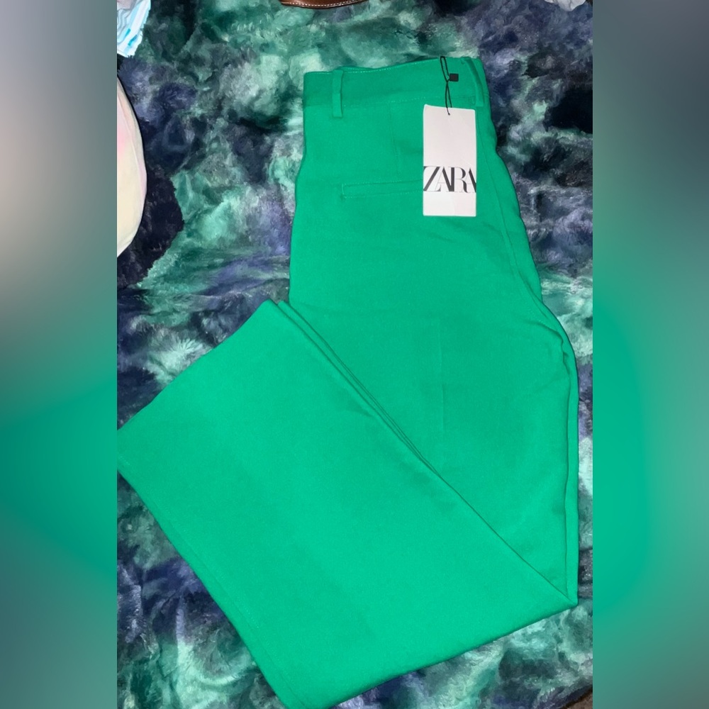 Zara Green Trousers NWT
